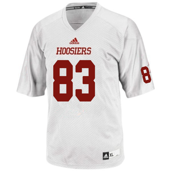 Men #83 Austin Dorris Indiana Hoosiers College Football Jerseys Sale-White